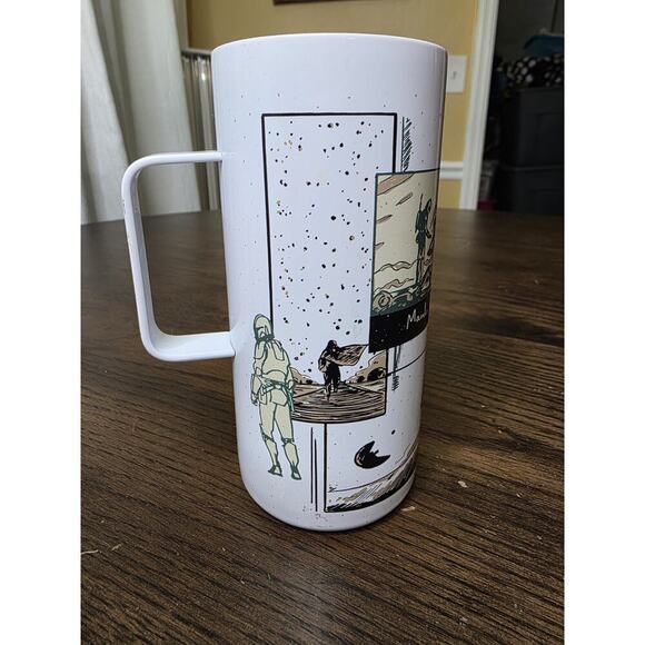 Star Wars Mandalorian Stainless Steel Mug Disney Steel Travel Mug 16 oz Comic - Picture 5 of 16